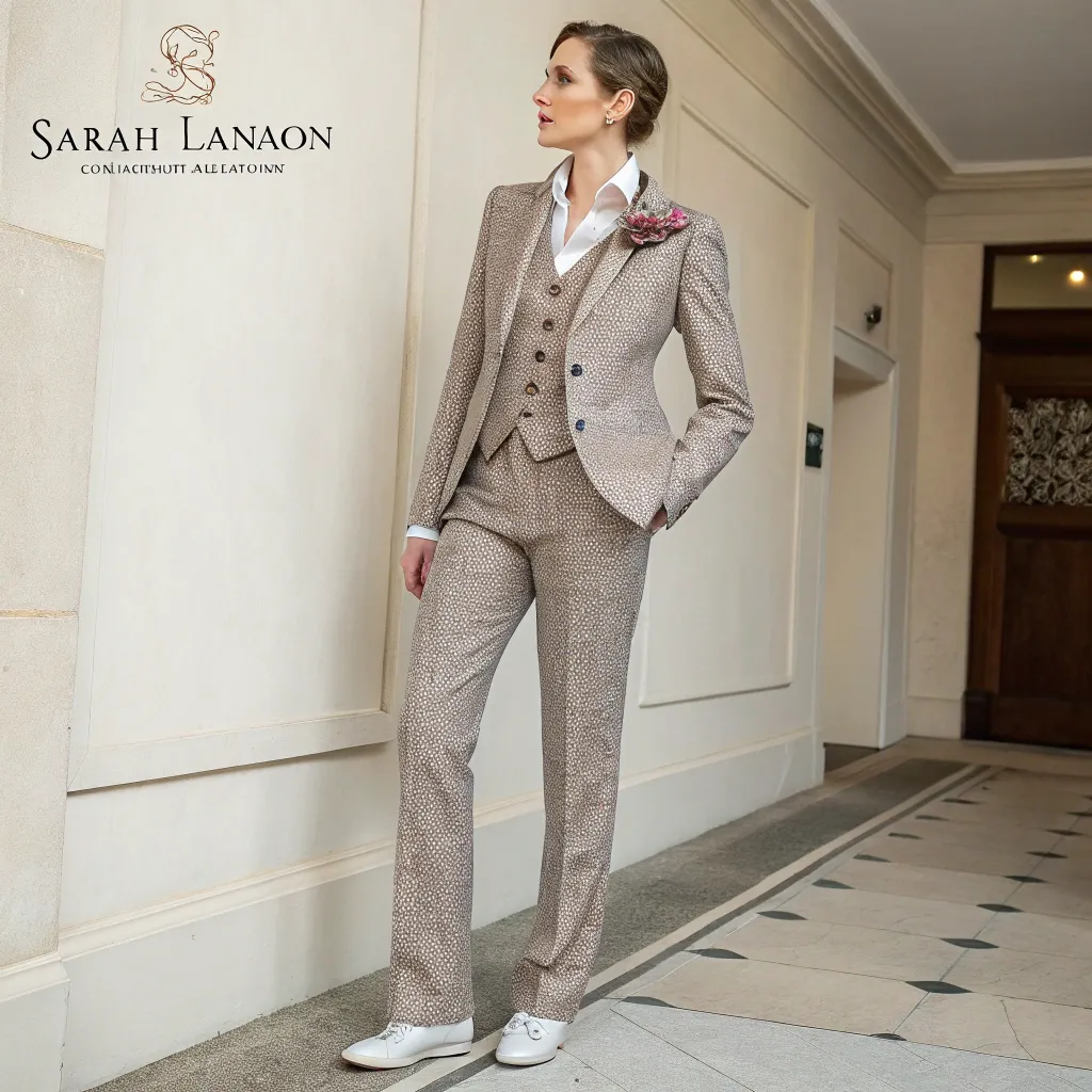 Bespoke tailored outfit by ZEVTHORIX for Sarah Lanson